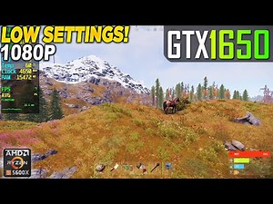 Rust GTX 1650 + Ryzen 5 5600x - 1080p Low,