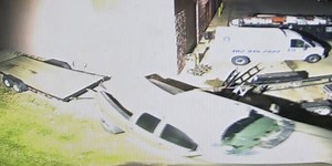 Trailer theft caught on camera