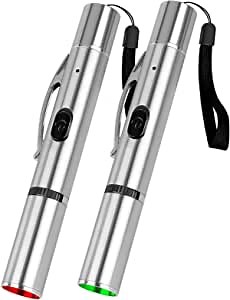 Cat Toys for Indoor Cat Kitten Toys for Interactive Playing, Cat Flashlight LED Projection, USB Rechargeable Pet Dog Chasing Toys, Pack of 2