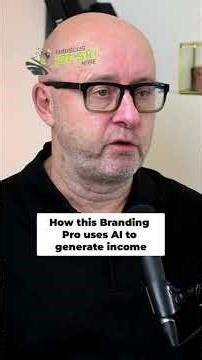 He's into branding, but uses AI like a king