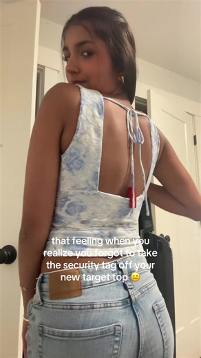 worst feeling especially when the top is cute #relatable #target #securitytag #fyp