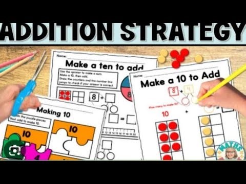 addition by making 10 strategy for long Addition