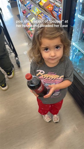 I can confirm she was out of her pepper at her house #neice #drpepper @Dr Pepper Official