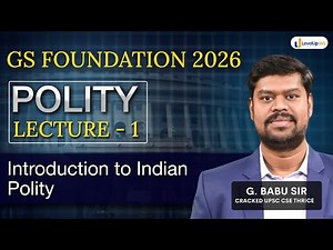 Indian Polity: Lecture 1 by G. Babu sir | GS Foundation 2.0 for UPSC CSE 2026 | LevelUp IAS