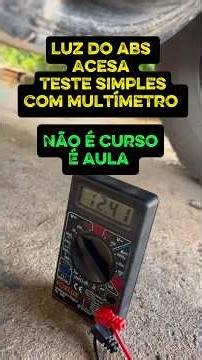 ABS light on? How to test the sensor power supply with a multimeter.