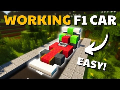 How to Build a Working F1 Car | Minecraft