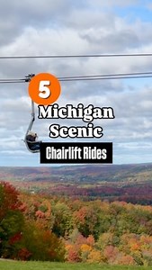 18K views · 63 reactions | 5 Fall Scenic Chairlift Rides in MI “Drone-like” views of fall colors without hiking to the top! SkyBridge Crystal Mountain Shanty Creek Resort The Highlands Copper Peak Follow @heymichigan for all things travel & adventures in Michigan! | Hey Michigan | Facebook