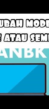 CARA MERUBAH PELAKSANAAN ANBK ONLINE KE SEMI ONLINE DAN SEBALIKNYA