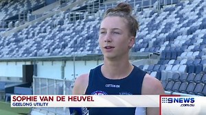 Ballarat's Sophie Van De Heuval could be Western Victoria's next dual code superstar, with the Geelong AFLW draftee still hopeful of playing professional cricket. #9News | http://9News.com.au | 9 News Western Victoria