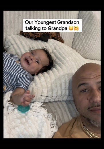 Youngest Grandson Talking to Grandpa: Heartwarming Baby Moments