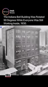 9.4K views · 11 reactions | In 1930, engineers accomplished something remarkable- they rotated an 8-story, 11,000 ton building a full 90 degrees, in order to allow the construction of a second building on the site (the company needed more office space). Do you think today’s engineers are capable enough to move a building like World Trade Center? | Intels | Facebook