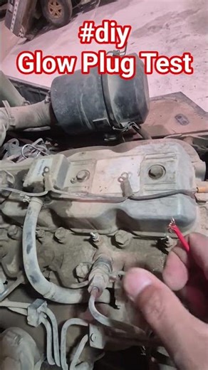 #howto glow plug test without removing #mechanic #tutorial #tips #diy #shorts #video