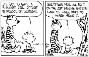 Ridiculous Procrastinator - TV Tropes