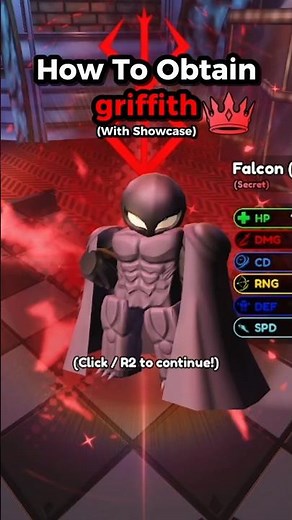 How To Get Griffith And Showcase With Superior In Anime Squadron #anime #roblox