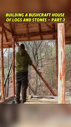Building a Bushcraft House: Logs and Stones (Part 2)