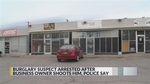 Burglary suspect arrested after Nob Hill business owner shoots him