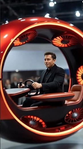 Elon Musk Showcases an Electric Red Eclipse Flying Hypercar | Anti-Gravity Concept in 8K