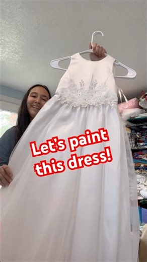 I painted a wedding dress!