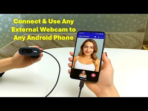 How to Connect & Use Any External Webcam to Any Android Phone