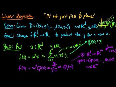 (ML 9.1) Linear regression - Nonlinearity via basis functions