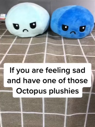 Do you struggle to express your emotions? 💭 Flip your Reversible Octopus Plushie to show how you feel—happy or sad, no words needed. Super soft, adorable, and the perfect little comfort companion. 🐙💙#octopus🐙 #toy #couple Free Shipping Today