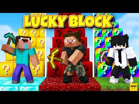 Scary Lucky Block Challenge 😱 Aloo VS Chiku Vs Tushar