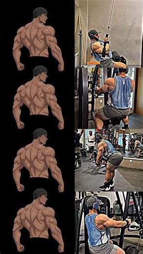 4 Back Exercises for Mass – Build Thickness & Width #shorts #fitness #motivation