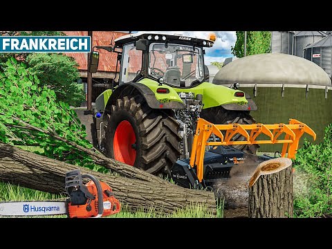 LS22 Frankreich #19: BAUM fällt! Einsatz mit Kettensäge und Fräse | LANDWIRTSCHAFTS SIMULATOR 22