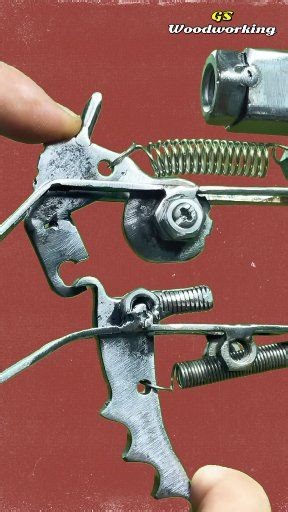 Spring Tgr Mechanism Skills #fb #reels #metal #tools #craft #mechanism | GS Woodworking