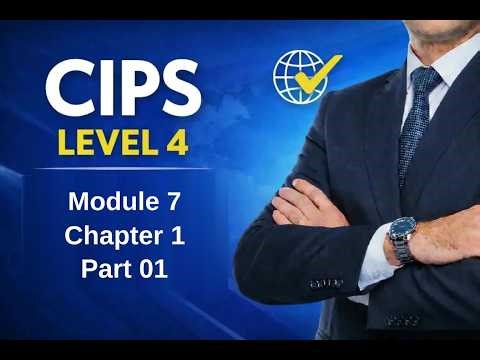 CIPS Level 4 | Module 7 | Chapter 1 | Part 01