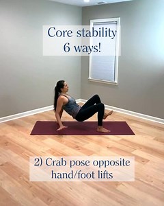 What’s core stability? Core stability can be defined as the ability to maintain or return to equilibrium in the presence of a perturbation. Given this definition, many yoga poses we traditionally think of as challenging our stability don't quite fit the bill. For example, consider plank and side plank. These poses *do* challenge our core, but more from a *core strength* or a *core strength endurance* standpoint – not so much core stability. This is because there isn’t much going on in the way of