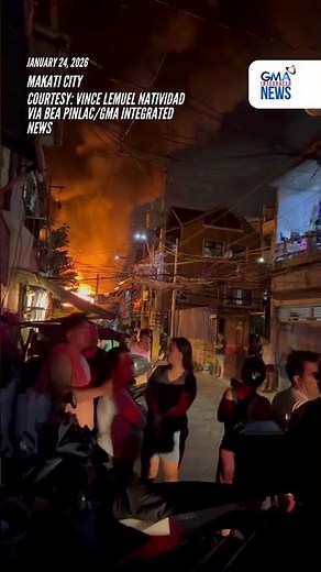 Sunog, sumiklab sa Brgy. Tejeros sa Makati City | GMA Integrated News