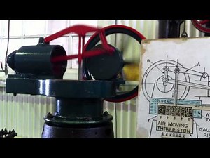 Robinson Stirling cycle hot air engine (Perth/WA Marine Museum)