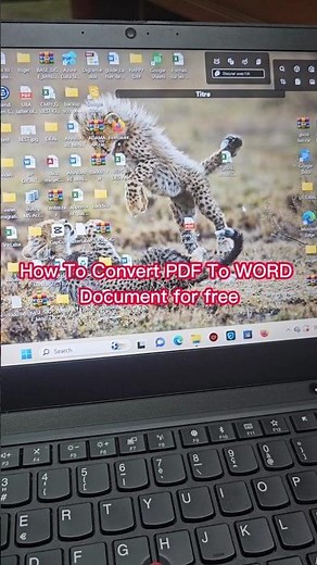 How To Convert PDF To WORD Document for free #windows #msword #pdf #pctips