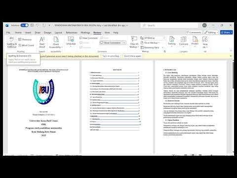 Tutorial mengedit dan memeriksa ejaan (speaking & grammer cheker).#tutorial #komputer #fooryou