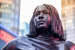 12-foot statue of Black woman in Times Square sparks debate on social media
