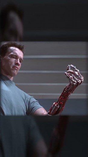 Terminatot show robot hand | Terminator 2: Judgment Day (1991) 🤖🖐️#movie #arnoldschwarzenegger