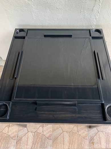 Big Wood Domino Table 36x36, Folding Legs. Handmade in USA. - Etsy