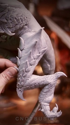 Happy Monday, everyone! Here’s an update on Alduin from Skyrim - one of the three dragons I am currently sculpting. I am now live, working on this piece. Join us: TWITCH.TV/CNOTBUSCH or check linktr.ee/cnotbusch for the other live streaming platforms, Materials Cosclay, medium firm Cosclay, C2 Clearbond @cosclayusa #sculpting #clay #characterdesign #skyrim #alduin #epicadventure #dragon #twitch #creation #polymerclay | Cnotbusch