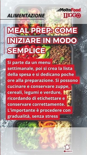 Meal prep: come iniziare in modo semplice
