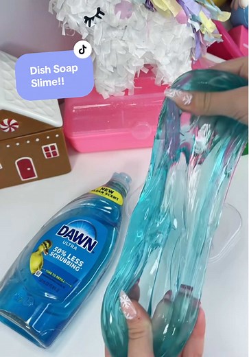 No Glue Dish Soap Slime Recipe in Minutes