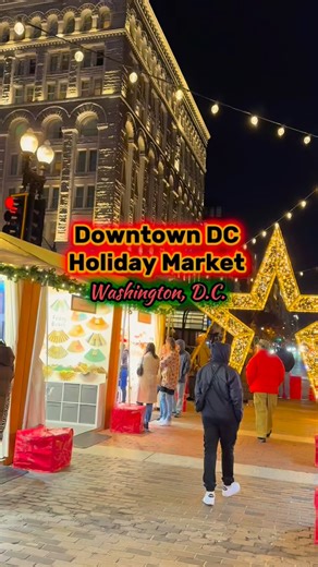 Holiday activities in DC Downtown DC Holiday Market 📍 F Street NW (Between 7th and 9th streets NW) 📆 Open Now until December 23rd ⏰Monday- Thursday 12pm-8pm Friday- Saturday 11am-9pm Sunday 11am-8pm 💰Admission into the Holiday Market is free 🚻 Port-a-potties only 🚆Metrorail: Gallery Place-Chinatown Station (Red/Green/Yellow Lines) 7th and G Street Exit 🅿️ Street parking and garages are available ✨Celebrating holiday magic in the heart of Washington, DC for the 21st years! ✨Each winter, the