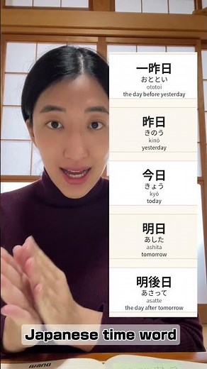 How to say "day" in Japanese