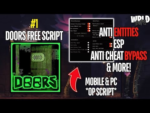 📟 DOORS Script | God Mode, Anti Entities, ESP, Anti Cheat Bypass, Speed Changer & More! | Mobile/PC