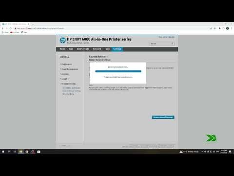 How to Reset network settings on HP envy 6000 series printer / Troubleshoot network on HP envy 6000