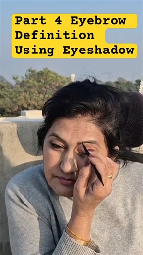 Part 4 | Eyebrow Definition Using Eyeshadow#shorts #youtubeshorts