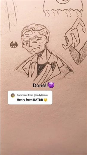 pt27 Henry#art #fanart #bendy #batim #batdr #sketch #drawing #fyp #shorts #doodle #indie #horror