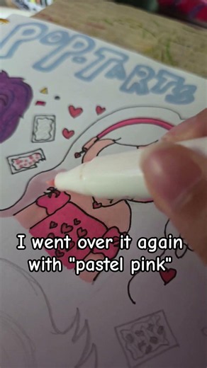 Drawing pop tarts as people day #3 | Strawberry 💕