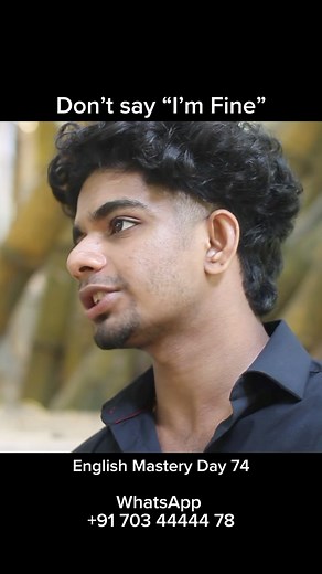 480K views · 3.8K reactions | “I’m fine” alternatives For expert guidance, WhatsApp +91 703 44444 78 #english #grammar #learnenglish | Edolaos English Learning Solutions | Facebook