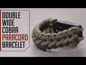 Double Wide Cobra Paracord Bracelet Tutorial